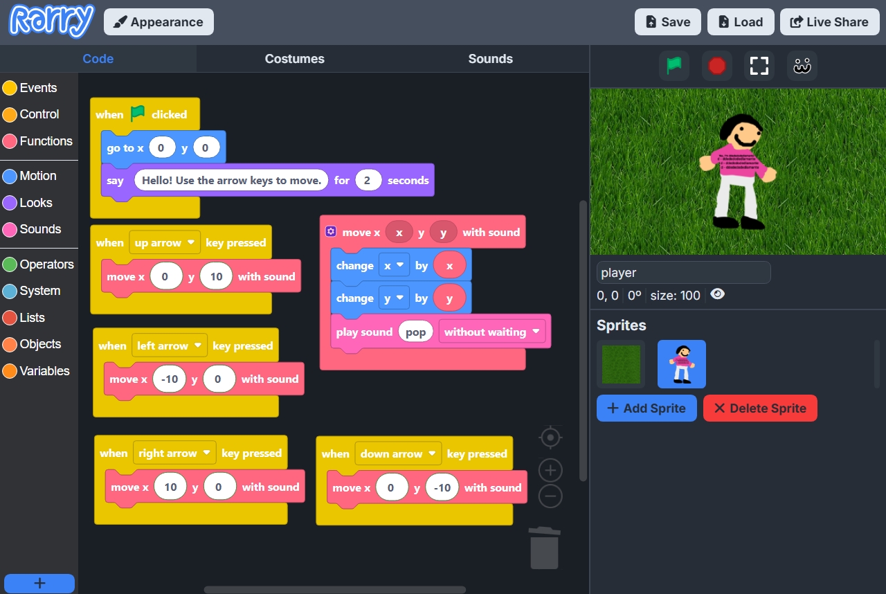 Rarry editor preview